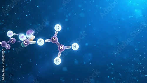 Real-Time DNA Formation Animation with Glowing Effects