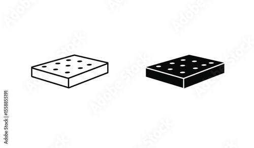 sponge icon vector design template simple and clean