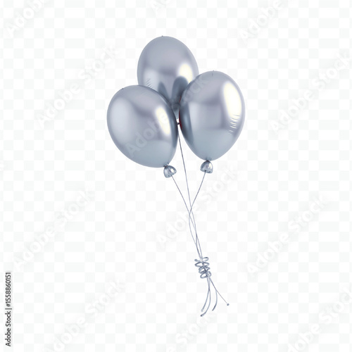 pink balloon isolated on white background
