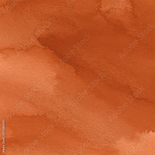 Terracotta Watercolor Texture – Warm Earthy Abstract Background 4