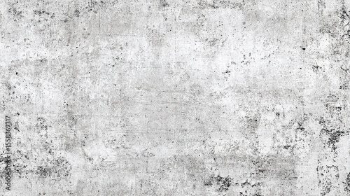 Concrete texture with smooth and rough surfaces on white background, top view in ultra-realistic style.