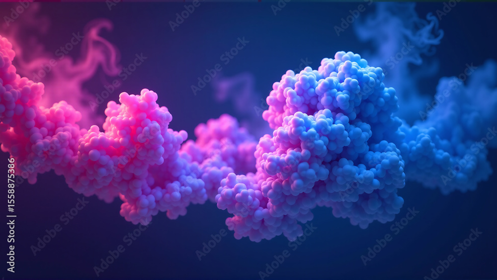 Fototapeta premium Nebulous Neon Bloom