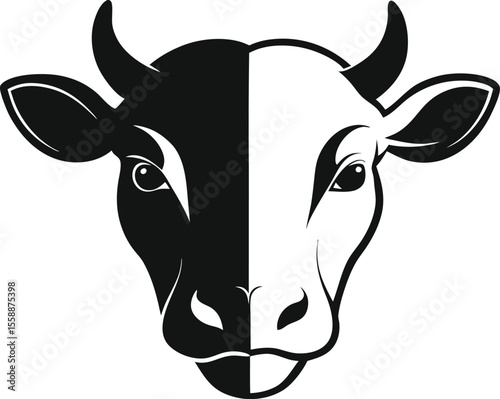 cow head vector