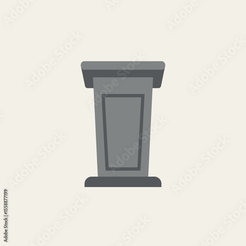 Podium Lectern flat icon