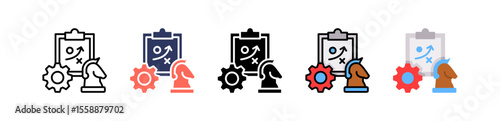Strategic Planning multiple icon