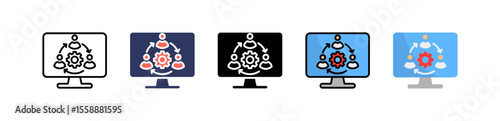 Business Simulation multiple icon