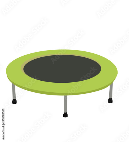 Trampoline for jumping. Trampoline icon.  jumping trampoline