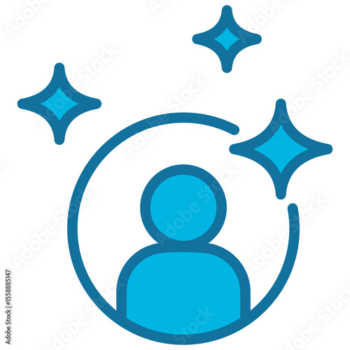 Human Blue Icon