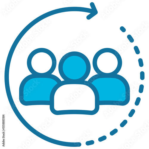 Collective Blue Icon