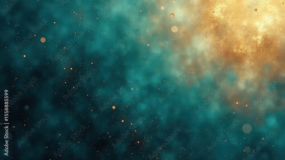 Naklejka premium A mesmerizing cosmic scene filled with sparkling stars and vibrant colors.