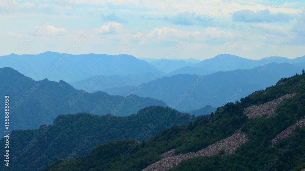 Fototapeta premium mountain landscape with clouds
