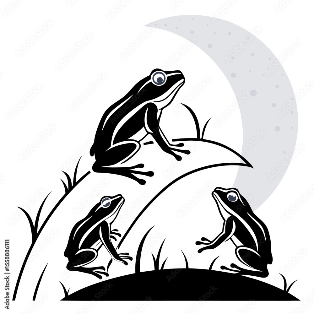 Fototapeta premium Vector illustration of a frog free online download.