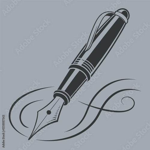 Fountain pen vector illustration free online download.