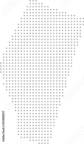 Alberta, Canada – circle dot grid vector map (Lambert conformal conic projection, PPT-compatible & fully editable)