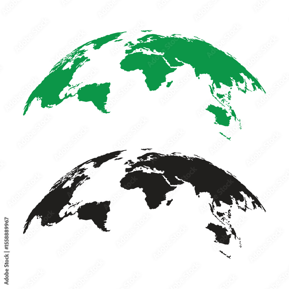Naklejka premium World Map Icon Vector Design.
