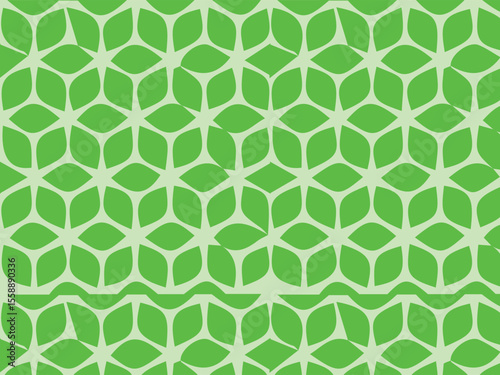 seamless pattern with green leaves