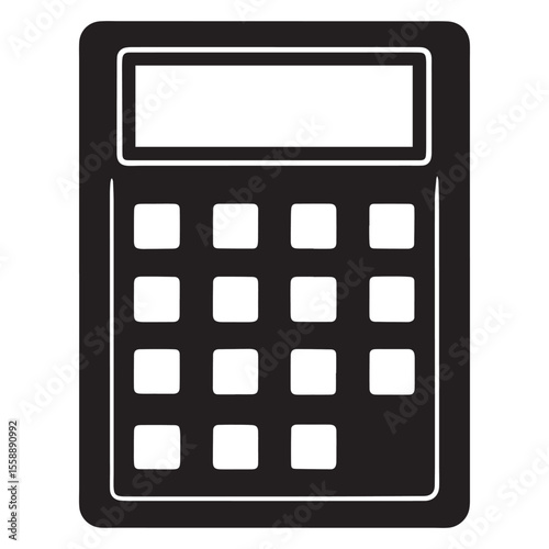 calculator isolated on white background