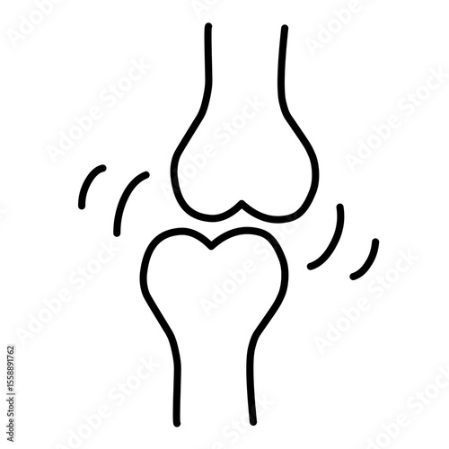 Bone Cancer vector outline