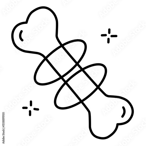 Bone Cancer vector outline