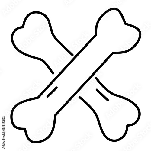 Bone Cancer vector outline