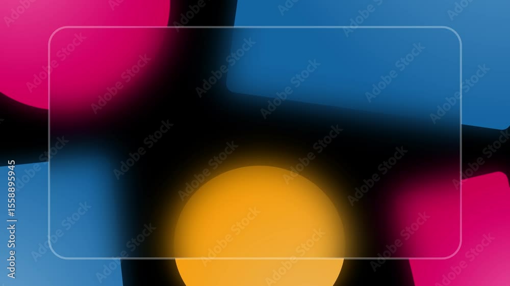 black presentation background in white, composition modern animation, square and circle powerpoint templates, for education, banner business, 
