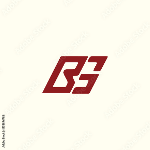 Modern B and G Letter Logo Monogram Design