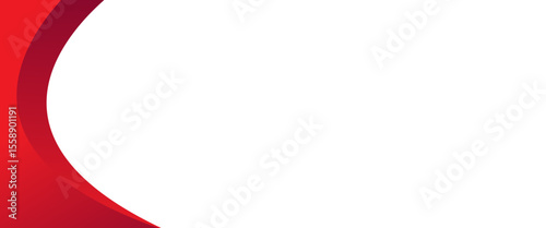 Vector red line background curve element with white space for text and message design, overlapping layers, vector