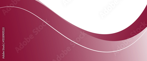 Vector red line background curve element with white space for text and message design, overlapping layers, vector