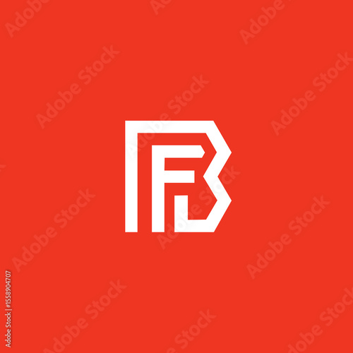 Modern B and F Letter Monogram Logo Design