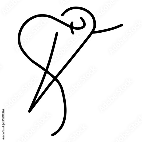 Sewing Related Line Vector 