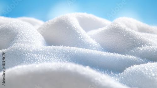 Close-up of White Fabric with Water Droplets under Sunlight