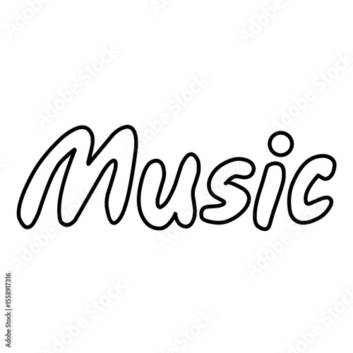 Music Related Vector Line 
