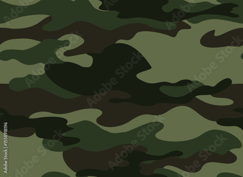 camouflage green military army background seamless modern pattern