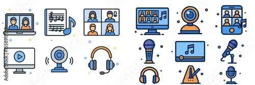 Online music education tools for interactive learning and collaboration during virtual classes