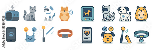 Pet care technology tools for health monitoring and training in a modern setting