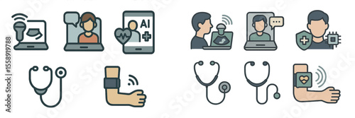Modern healthcare technology tools enhance patient monitoring and virtual consultations in urban healthcare settings