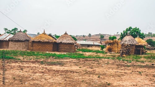 Foto rural landscape in the village in Nigeria,West Africa.