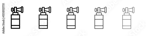 air horn icon vector thin outline style sign