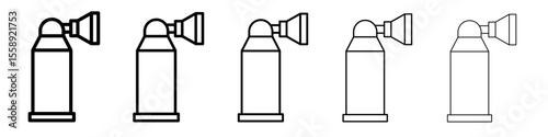 air horn icon vector thin outline style sign
