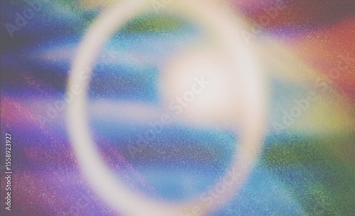 Not crated by AI, Pride month LGBTIQQ plus rainbow with bokeh ring background