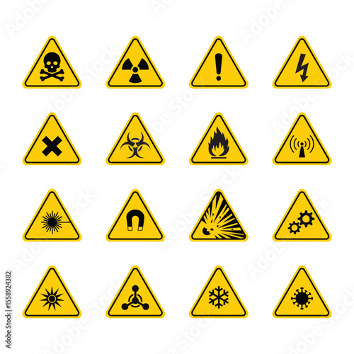 Danger warning sign collection