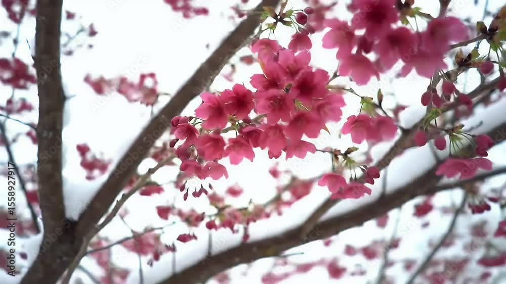 Cherry Blossom Delight: A Close-Up View of Spring Bloom Cherry Blossom Delight: A Close-Up View of Spring Bloom