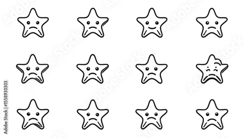 星キャラクターアイコンセット｜Star Character Icon Set