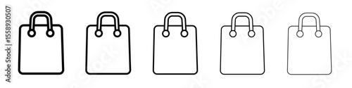 envelope icon vector thin outline style sign