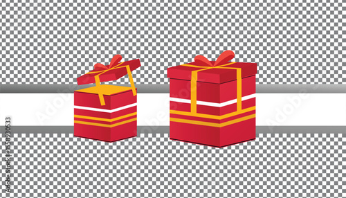 gift box with red ribbon