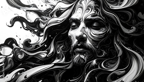 Abstract portrait of a man (2)