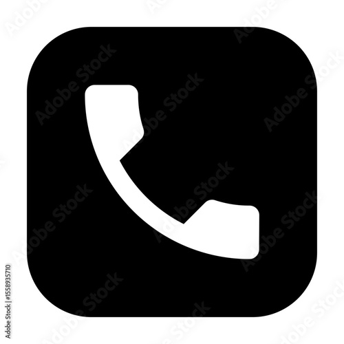 Line icon of call for communication interface, suitable for mobile or web UI/UX design.
