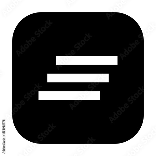 Line icon of clear all for communication interface, suitable for mobile or web UI/UX design.