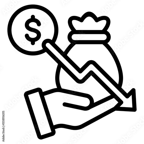 Financial Loss Icon