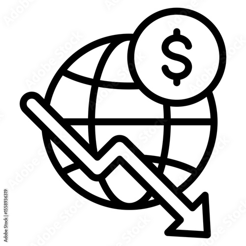Economic Downturn Icon